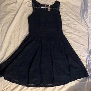 Navy blue lace dress